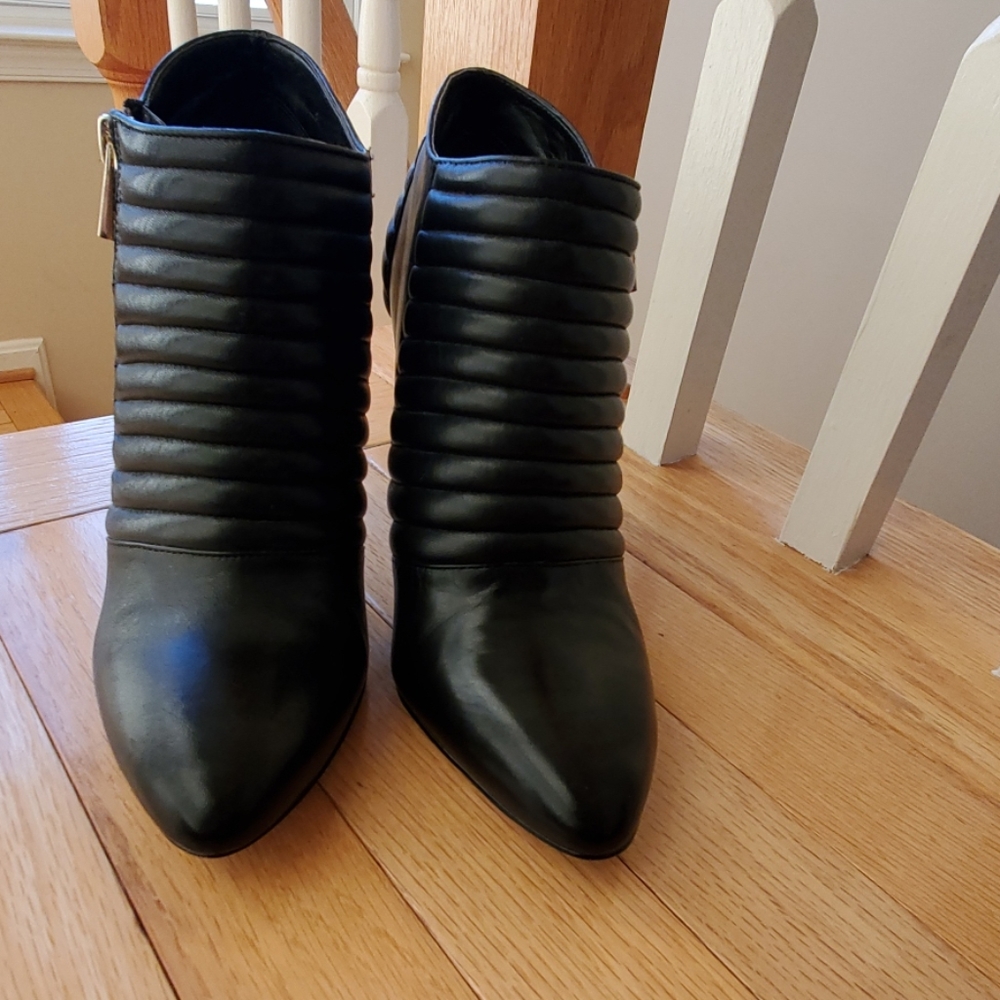 Ladies black ankle booties